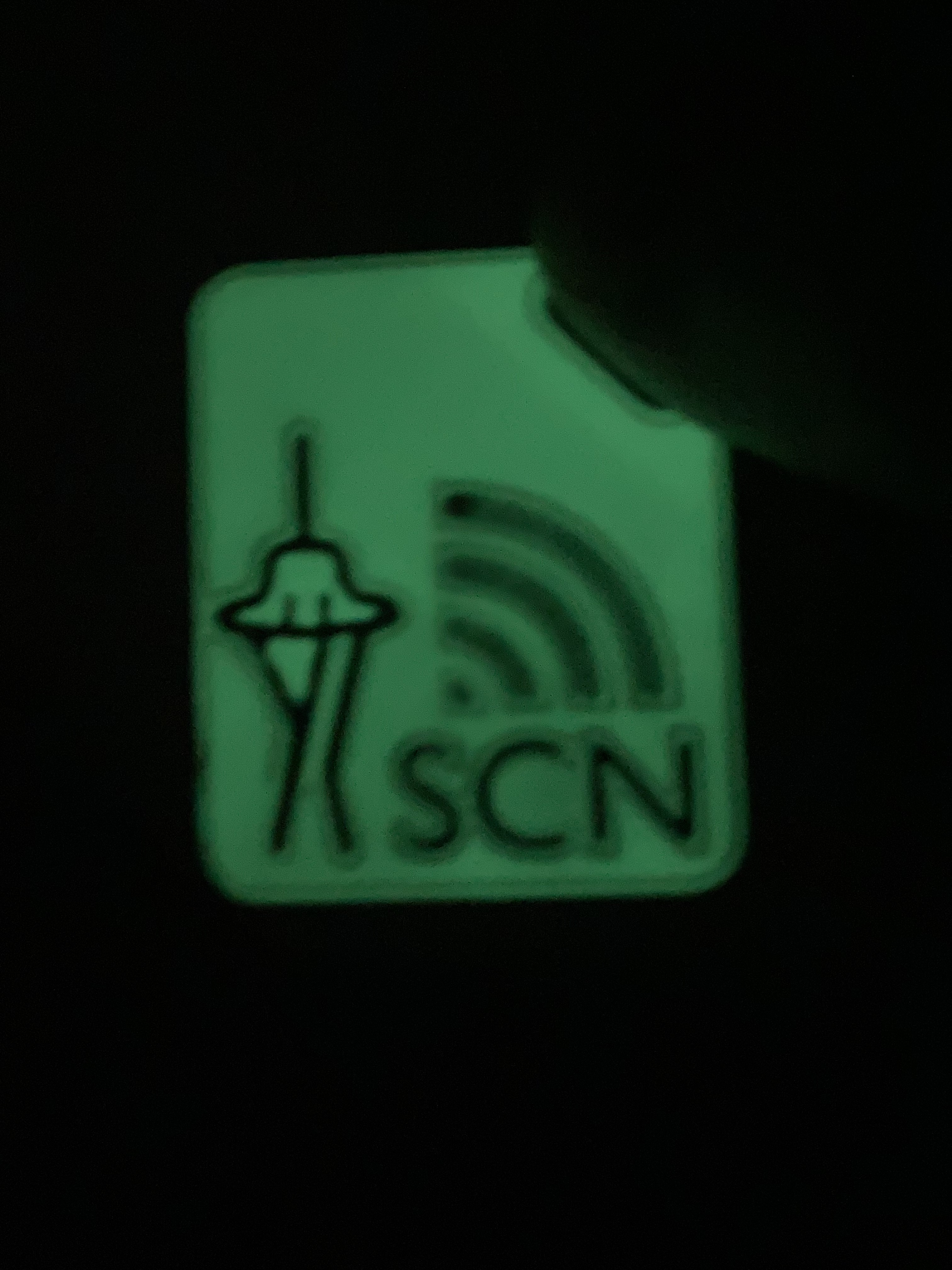 Printing GITD on the base layer and black on subsequent layers. The inverse of my other prints.
